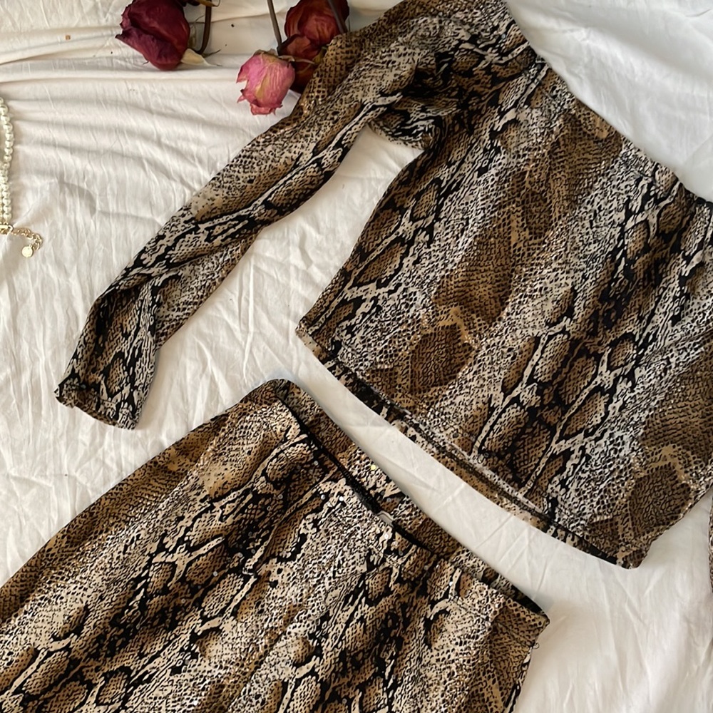 ✨🐍Snake Print Shirt + Pants Set🐍✨
